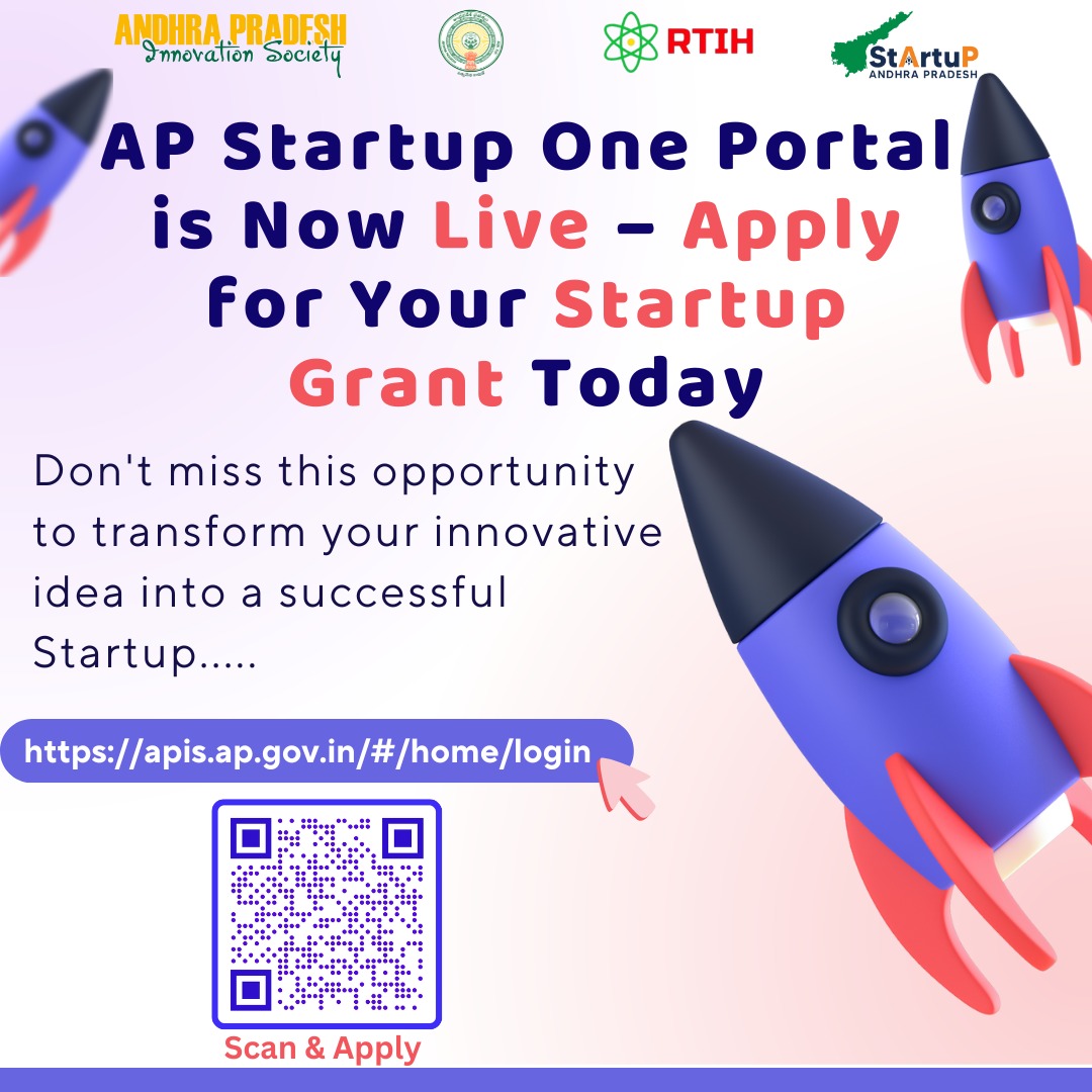 AP Startup Grants: Up to ₹15 Lakh Funding Now Available – Apply Through AP Innovation Society Portal