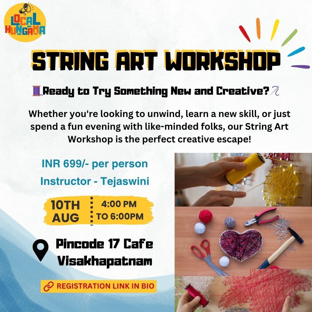 String Art Workshop – Learn Creative String Art Techniques – August 10th